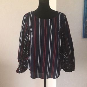 Cabi The Flag Blouse EUC ❤️🤍💙